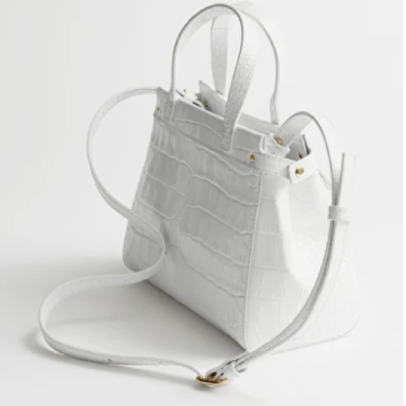 & Other Stories NWT Croc Embossed Leather Purse - Picture 3 of 11